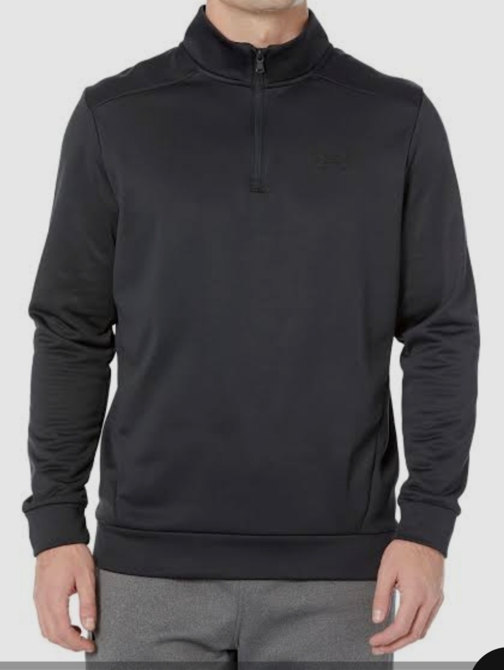 NWT Under Armour Men's Black 1/4 Zip Performance Pullover